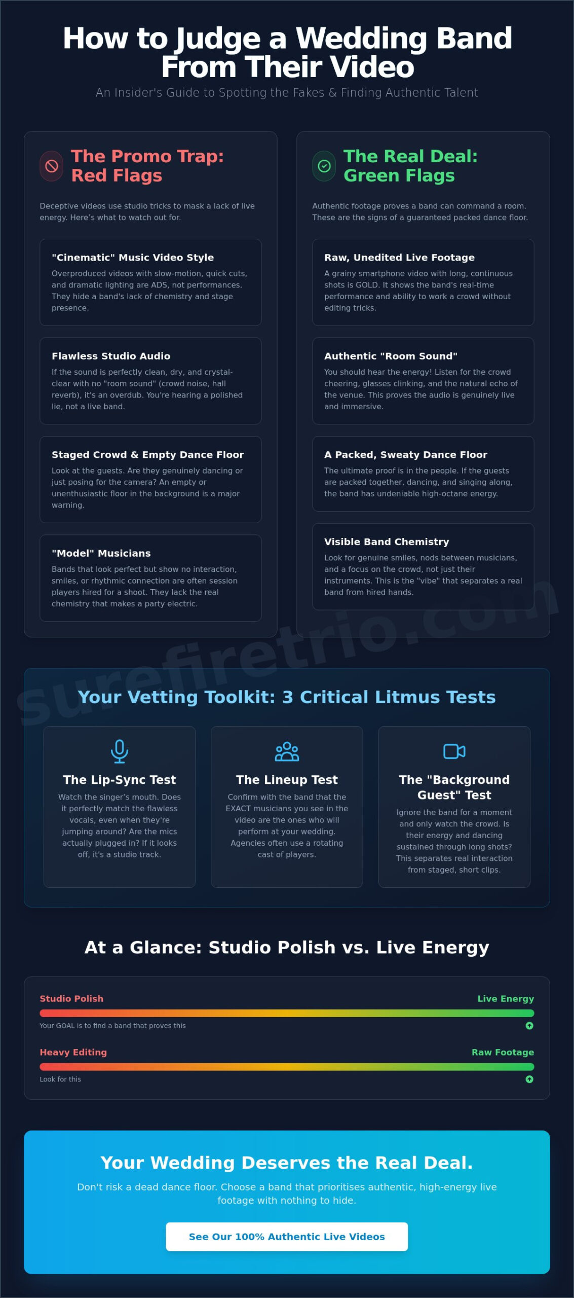 How to Judge a Wedding Band From a Video: The 2026 Insider’s Guide - Infographic